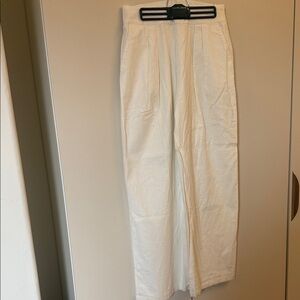 Abercrombie & Fitch Cream Wide Leg Pants